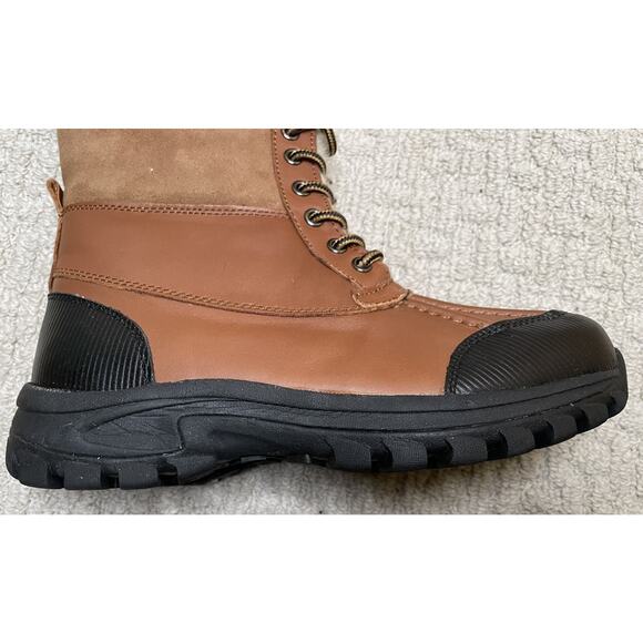 Cloud Nine Chestnut Brown Sheepskin Tundra Boots Womens 8 NIB NEW Box Lace UP - Picture 9 of 16